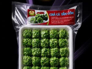 chả cá tẩm cốm